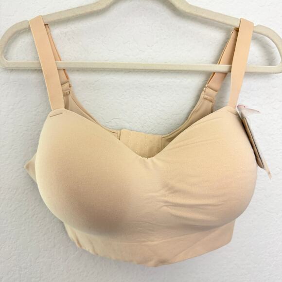 Truekind Womens Supportive Comfort Wireless Shaping Bra Size XL Chai - Picture 1 of 8